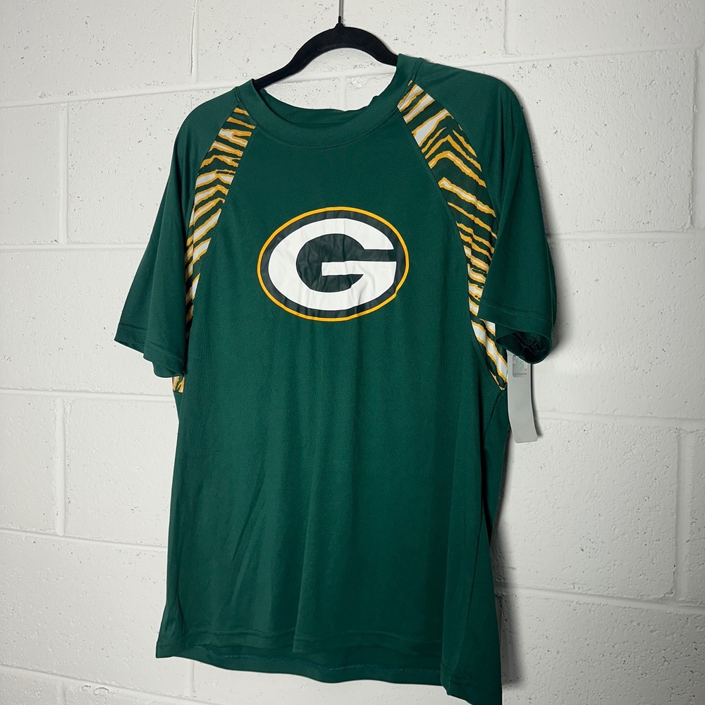 Green Bay Packers NFL Team Apparel Green Graphic‎ T Shirt Size M